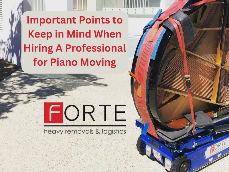 Important Points To Remember When Hiring A Professional Piano Mover