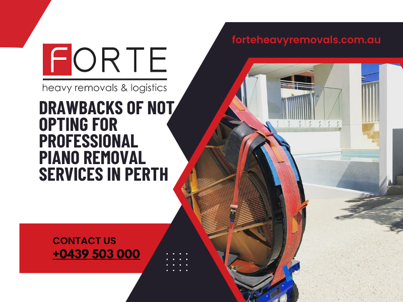 Drawbacks Of Not Opting For Professional Piano Removal Services In Perth