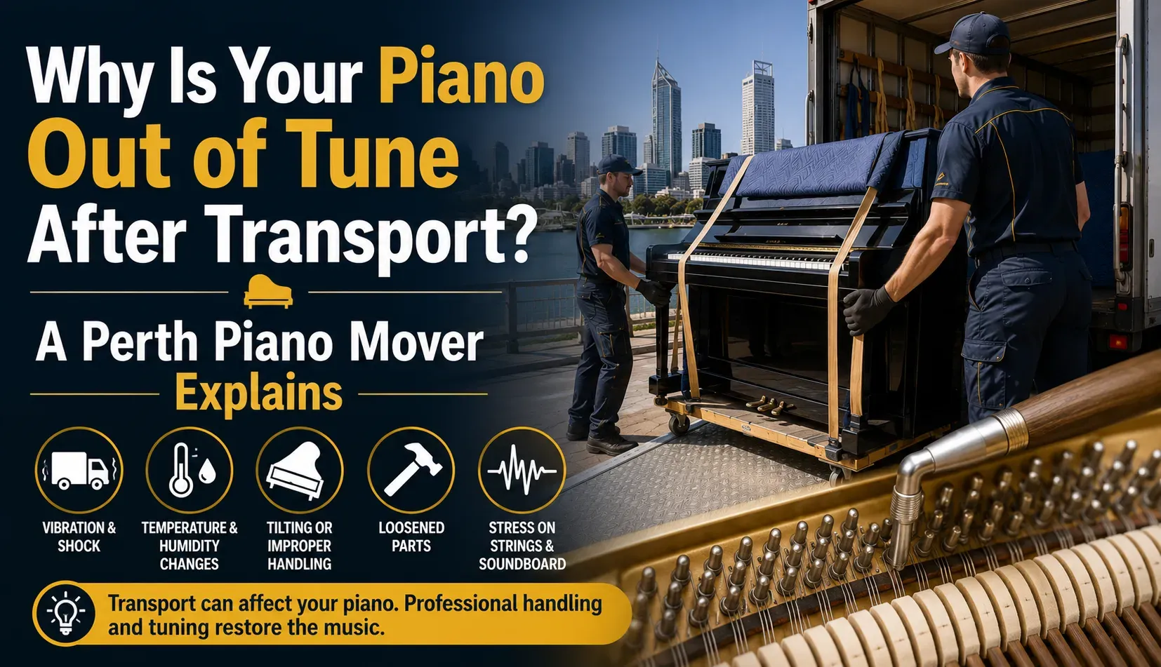 Why Is Your Piano Out of Tune After Transport? A Perth Piano Mover Explains