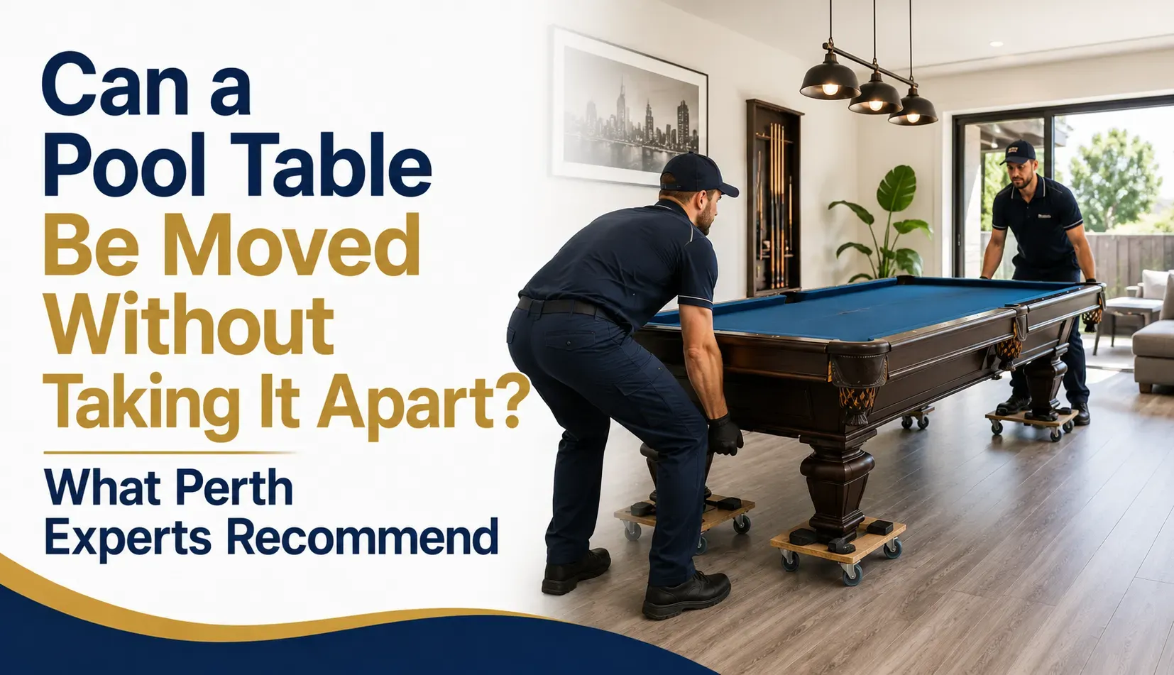 Can a Pool Table Be Moved Without Taking It Apart? What Perth Experts Recommend