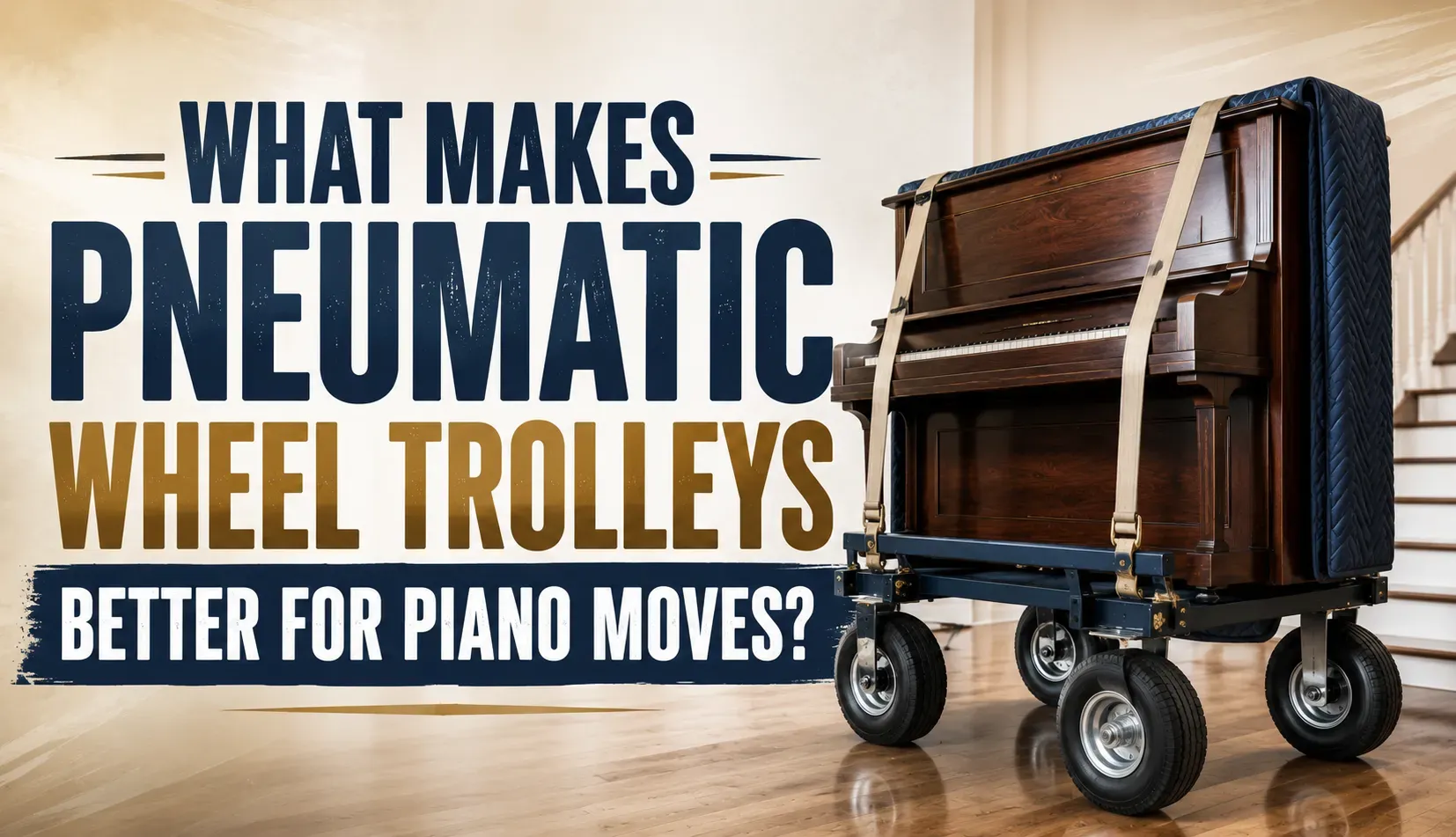 What Makes Pneumatic Wheel Trolleys Better for Piano Moves?