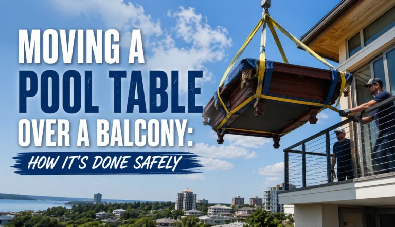 Moving a Pool Table Over a Balcony: How It's Done Safely
