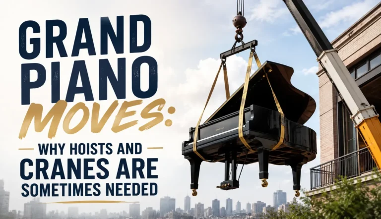 Grand Piano Moves: Why Hoists and Cranes Are Sometimes Needed
