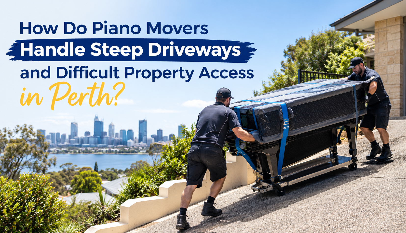 How Do Piano Movers Handle Steep Driveways and Difficult Property Access in Perth?